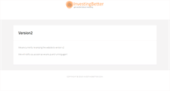 Desktop Screenshot of investingbetter.com